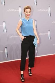 Nadja Becker on arrival to the German television award ceremony on 26 01 2018 in Cologne Deutscher Fernsehpreis awarded 2018 in Cologne