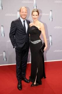 Johann von Bülow and Lisa Martinek on arrival to the German television award ceremony on 26 01 2018 in Cologne Deutscher Fernsehpreis awarded 2018 in Cologne