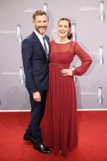 Jochen Schropp and Christine Henning on arrival to the German television award ceremony on 26 01 2018 in Cologne Deutscher Fernsehpreis awarded 2018 in Cologne