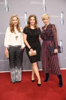 Ann-Kathrin Kramer Rebecca Immanuel and Gesine Cukwoski upon arrival to the German television award ceremony on 26 01 2018 in Cologne Deutscher Fernsehpreis awarded 2018 in Cologne