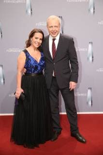 Tom Buhrow and Daniela Boff on arrival to the German television award ceremony on 26 01 2018 in Cologne Deutscher Fernsehpreis awarded 2018 in Cologne