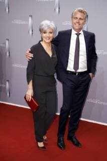 Birgit Schrowange with friend Frank Spothelfer at the German television Awards 2018 in the Palladium Cologne 26 01 2018 Foto:xS.xGabschx xFuturexImage