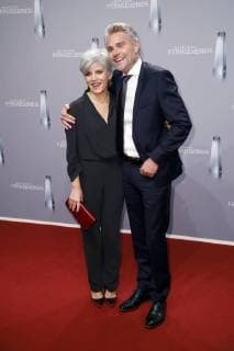 Birgit Schrowange with friend Frank Spothelfer at the German television Awards 2018 in the Palladium Cologne 26 01 2018 Foto:xS.xGabschx xFuturexImage