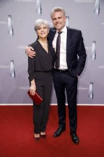 Birgit Schrowange with friend Frank Spothelfer at the German television Awards 2018 in the Palladium Cologne 26 01 2018 Foto:xS.xGabschx xFuturexImage