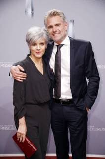 Birgit Schrowange with friend Frank Spothelfer at the German television Awards 2018 in the Palladium Cologne 26 01 2018 Foto:xS.xGabschx xFuturexImage