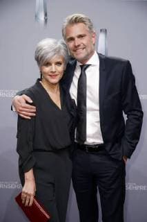 Birgit Schrowange with friend Frank Spothelfer at the German television Awards 2018 in the Palladium Cologne 26 01 2018 Foto:xS.xGabschx xFuturexImage