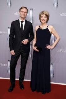 Marietta Slomka with accompaniment for the German television Awards 2018 in the Palladium Cologne 26 01 2018 Foto:xS.xGabschx xFuturexImage