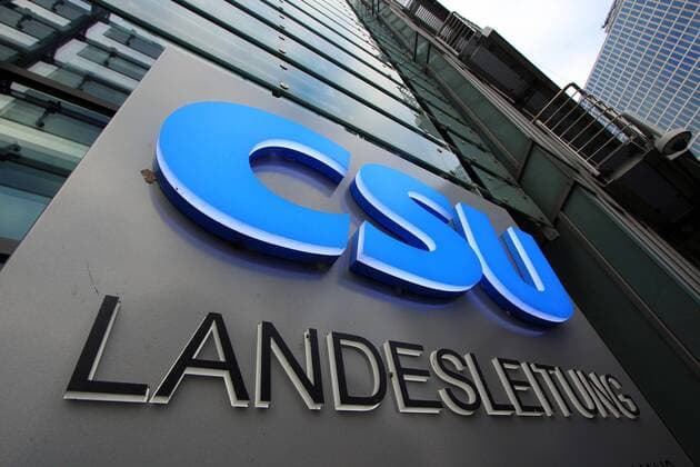 The Franz Josef Strauß House with the Central Office of the CSU Christian Social Union in Munich Schwabing North Bavaria Germany