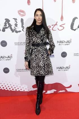 Brenda Patea exclusive VIP exhibition opening MARNALI meets cat of artist Mr. and Mrs. Marnali MARNALI ART IS LUXURY on 27 01 2018 in premium cars Dinnebier, Berlin