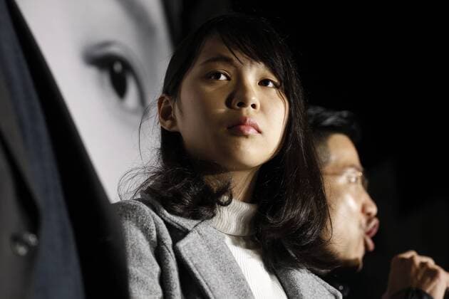January 28, 2018 - Hong Kong, CHINA - Disqualified candidate for 2018 LEGICO BY-ELECTION, Agnes Chow stand on stage during rally for support for the disqualified candidates outside government office. 28-Jan 2018 Hong Kong.ZUMA Hong Kong CHINA - ZUMAl137 20180128_zap_l137_002 Copyright: xLiauxChungxRenx