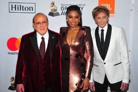 NEW YORK, NY - JANUARY 27: Clive Davis, Jennifer Hudson and Barry Manilow at the Clive Davis and Recording Academy Pre-Grammy Gala and Grammy Salute to Industry Icons Honoring Jay-Z on January 27, 2018 in New York City. Copyright: xJohnxPalmerx