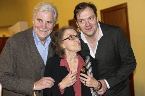 Peter Simonischek Nicola Lubitsch and Charly Hübner at the 60 awards the Ernst Lubitsch Prize 2018 in the cinema Babylon Berlin 28 01 2018 Foto:xK.xWernerx xFuturexImage