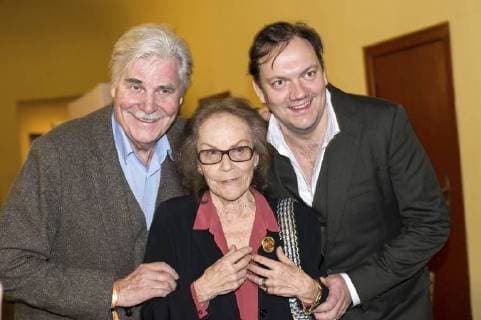 Peter Simonischek, Nicola Lubitsch und Charly Hübner bei der 60. Verleihung vom Ernst-Lubitsch-Preis 2018 im Kino Babylon. Berlin, 28.01.2018 *** Peter Simonischek Nicola Lubitsch and Charly Hübner at the 60 awards the Ernst Lubitsch Prize 2018 in the cinema Babylon Berlin 28 01 2018 Foto:xK.xWernerx xFuturexImage
