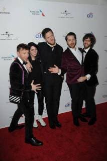 January 29, 2018 - New York, NY, USA - January 28, 2018 New York City..Imagine Dragons and Mandy Lee attending Universal Music Group Grammy after party at Spring Studios on January 28, 2018 in New York City. New York USA  - ZUMAny1_ 20180129_zaf_ny1_017 Copyright: xKristinxCallahanx