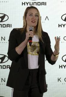 Spanish swimmer and world champion Mireia Belmonte attends the presentation of a new Hyundai vehicle at Madrid, Spain, 29 January 2018. Spanish Mireia Belmonte attends new vehicle presentation !ACHTUNG: NUR REDAKTIONELLE NUTZUNG!  Copyright: xBALLESTEROSx GRAF9704 20180129-636528332889450673