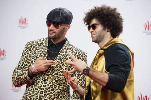 Directors Bilall Fallah and Adil El Arbi pictured on the red carpet at the arrival for the eleventh edition of the MIA s (Music Industry Award) award show, in Brussels, Tuesday 30 January 2018. The MIA awards are handed out by the VRT and Kunstenpunt.  JASPERxJACOBS 05286514