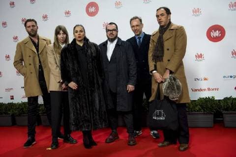 Soulwax pictured on the red carpet at the arrival for the eleventh edition of the MIA s (Music Industry Award) award show, in Brussels, Tuesday 30 January 2018. The MIA awards are handed out by the VRT and Kunstenpunt.  JASPERxJACOBS 05286547