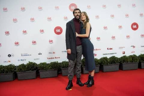 Jan Paternoster and Eva De Roo pictured on the red carpet at the arrival for the eleventh edition of the MIA s (Music Industry Award) award show, in Brussels, Tuesday 30 January 2018. The MIA awards are handed out by the VRT and Kunstenpunt.  JASPERxJACOBS 05286530