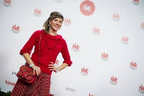 Erika Van Tielen pictured on the red carpet at the arrival for the eleventh edition of the MIA s (Music Industry Award) award show, in Brussels, Tuesday 30 January 2018. The MIA awards are handed out by the VRT and Kunstenpunt.  JASPERxJACOBS 05286516