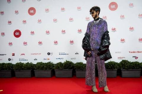 Artist Max Colombie aka Oscar and the Wolf pictured on the red carpet at the arrival for the eleventh edition of the MIA s (Music Industry Award) award show, in Brussels, Tuesday 30 January 2018. The MIA awards are handed out by the VRT and Kunstenpunt.  JASPERxJACOBS 05286564