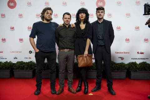 Intergalactic Lovers pictured on the red carpet at the arrival for the eleventh edition of the MIA s (Music Industry Award) award show, in Brussels, Tuesday 30 January 2018. The MIA awards are handed out by the VRT and Kunstenpunt.  JASPERxJACOBS 05286569