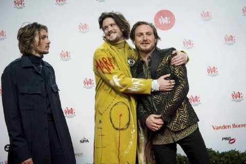 Rock band Bazart pictured on the red carpet at the arrival for the eleventh edition of the MIA s (Music Industry Award) award show, in Brussels, Tuesday 30 January 2018. The MIA awards are handed out by the VRT and Kunstenpunt.  JASPERxJACOBS 05286548