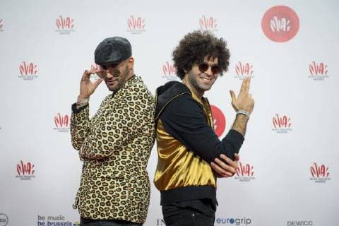 Directors Bilall Fallah and Adil El Arbi pictured on the red carpet at the arrival for the eleventh edition of the MIA s (Music Industry Award) award show, in Brussels, Tuesday 30 January 2018. The MIA awards are handed out by the VRT and Kunstenpunt.  JASPERxJACOBS 05286580