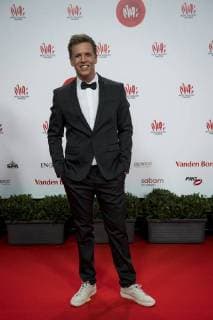 James Cooke pictured on the red carpet at the arrival for the eleventh edition of the MIA s (Music Industry Award) award show, in Brussels, Tuesday 30 January 2018. The MIA awards are handed out by the VRT and Kunstenpunt.  JASPERxJACOBS 05286610