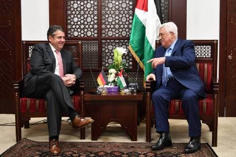 Themen der Woche Bilder des Tages January 31, 2018 - Ramallah, West Bank, Palestinian Territory - Palestinian President Mahmoud Abbas meets with German Foreign Minister Ziegmar Gabriel in the West Bank city of Ramallah, on January 31, 2018 Ramallah Palestinian Territory - ZUMAap3_ 20180131_zaf_ap3_036 Copyright: xOsamaxFalahx