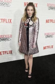 USA: Netflix Everything Sucks premiere Sydney Sweeney wearing coat by Jean Baptiste attends Netflix premiere Everything Sucks! season 1 at AMC 34th street New York New York United States AMC 34th Street  LevxRadin