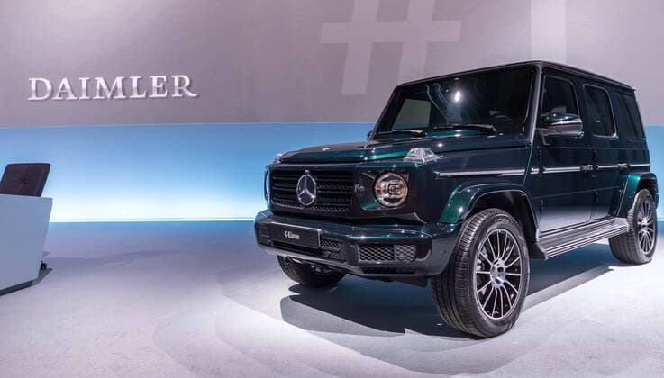 Stuttgart, Deutschland, 01.02.2018, Jahrespressekonferenz der Daimler AG in der Carl Benz Arena, Neue Mercedes G Klasse ( DeFodi507 *** Stuttgart Germany 01 02 2018 annual press conference of Daimler AG in the Carl Benz arena new Mercedes G class DeFodi507