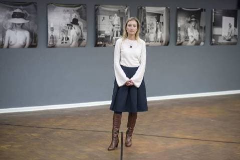 Artist model Kerstin in the retrospective of the Leipzig artist Erich Kissing from 4 February to 1 may 2018 under the title Erich Kissing and Kerstin painter and model in the Kusthalle Rostock with approximately 60 paintings by Erich Kissing a second part of the exhibition focuses on the Significance of the Leipzig model Kerstin for kissing and a number of other artists including Michael Triegel and Günter Rössler Ros Copyright: FrankxHormannx xnordlicht