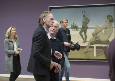 Press tour at the Kunsthalle Rostock to the retrospective of the Leipzig artist Erich Kissing from 4 February to 1 may 2018 under the title Erich Kissing and Kerstin painter and model with about 60 paintings by Erich Kissing a second part of the exhibition focuses on the importance of the Leipzig model Kerstin for kissing and a number of other artists including Michael Triegel and Günter Rössler Rostock Copyright: FrankxHormannx xnordlicht