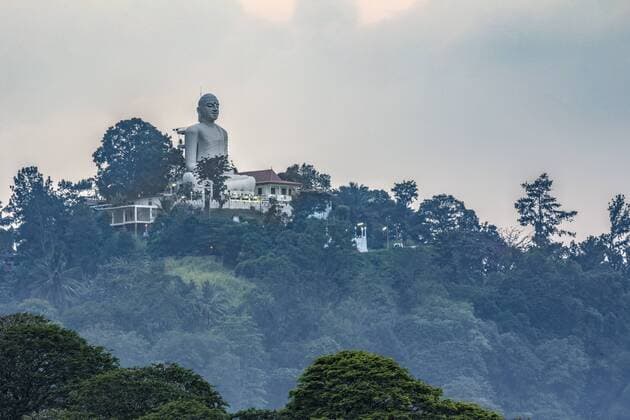 Kandy Bahiravakanda Buddha central province Sri Lanka Asia