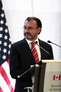 February 2, 2018 - EUM20180202POL02.JPG.CIUDAD DE MEXICO Eu-Mexico-Rex Tillerson.- El canciller, Luis Videgaray durante el mensaje a medios de comunicacion en el edificio sede de la Cancilleria en el Centro Historico de la Ciudad de Mexico, 2 de febrero de 2018. Foto: Agencia EL UNIVERSALAlejandro AcostaMAVC  - ZUMAu78_ 20180202_zaf_u78_031 Copyright: xElxUniversalx