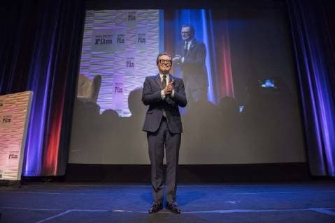 February 2, 2018 - GARY OLDMAN takes the stage at The Arlington Theater to receive the Santa Barbara International Film Festival Maltin Modern Master Award. - ZUMAm162 20180202_zap_m162_002 Copyright: xErickxMadridx