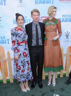03 February 2018 - Los Angeles, California - Rose Byrne, Domhnall Gleeson, Elizabeth Debicki. Peter Rabbit Los Angeles Premiere held at The Grove. Photo Credit: Birdie Thompson AdMedia 223949 2018-02-03 CA Los Angeles Etats-Unis  Copyright: xAdMediax STAR_223949_018