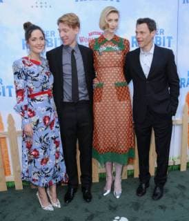 Bilder des Tages 03 February 2018 - Los Angeles, California - Rose Byrne, Domhnall Gleeson, Elizabeth Debicki, Will Gluck. Peter Rabbit Los Angeles Premiere held at The Grove. Photo Credit: Birdie Thompson AdMedia 223949 2018-02-03 CA Los Angeles Etats-Unis  Copyright: xAdMediax STAR_223949_019