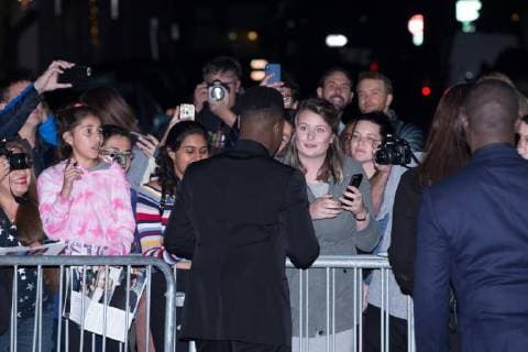 Actor John Boyega with fans at 33rd Santa Barbara International Film Festival Virtuosos Award at Arlington Theatre on February 3, 2018 in Santa Barbara, California USA 2018 The 33rd Santa Barbara International Film Festival Virtuosos Award at Arlington Theatre on February 3, 2018 in Santa Barbara, California  Copyright: xMSUxStudiox