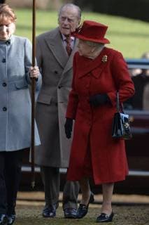 . 04 02 2018. West Newton, United Kingdom. The Queen and Prince Phillip attend St Peter and St Paul Church in West Newton in Sandringham, Norfolk, UK.  xBenxStevensx xi-Imagesx IIM-16874-0003