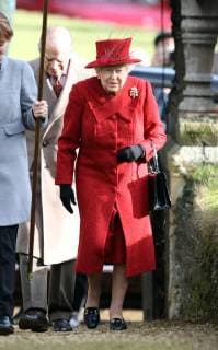 HM Queen Elizabeth II attending the Sunday morning service at St Peter and St Paul church at West Newton, Norfolk, on February 4, 2018. 