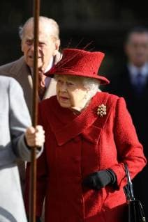 HM Queen Elizabeth II attending the Sunday morning service at St Peter and St Paul church at West Newton, Norfolk, on February 4, 2018. 
