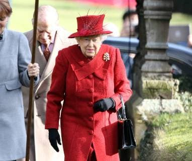 HM Queen Elizabeth II attending the Sunday morning service at St Peter and St Paul church at West Newton, Norfolk, on February 4, 2018. 