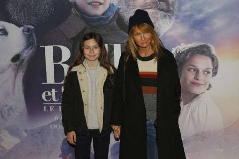 Axelle Laffont et sa fille CELEBRITES : Avant Premiere Belle et Sebastien 3 - Paris - 04 02 2018 MichaelBaucher Panoramic 