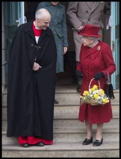 . 04 02 2018. West Newton, United Kingdom. The Queen and Prince Phillip leave the Sunday morning service at St Peter and St Paul Church in West Newton in Sandringham, Norfolk, UK.  xBenxStevensx xi-Imagesx IIM-16874-0050