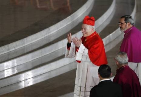 Carlos Aguiar Retes in das Amt des Erzbischofs von Mexiko eingeführt Cardinal Carlos Aguiar Retes (C) arrives at the ceremony during which he took over as Archbishop of Mexico at the Guadalupe Basilica in Mexico City, Mexico, 05 February 2018. Retes substitutes Norberto Rivera, who reached his retirement age. Cardinal Carlos Aguiar Retes takes over Archdiocese in Mexico !ACHTUNG: NUR REDAKTIONELLE NUTZUNG!  Copyright: xJorgexNunezx CMX002 20180205-636534646450760057