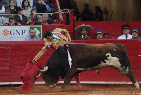 Mexican bullfighter Jeronimo Ramirez in action during the run of the 72nd Anniversary of the Plaza de Toros Mexico, in Mexico City, Mexico, 05 February 2018. Big Season at the Plaza de Toros Mexico !ACHTUNG: NUR REDAKTIONELLE NUTZUNG!  Copyright: xMARIOxGUZMAMx CMX020 20180206-636534882936853064