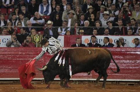 Peruvian bullfighter Andres Roca Rey in action during the run of the 72nd Anniversary of the Plaza de Toros Mexico, in Mexico City, Mexico, 05 February 2018. Big Season at the Plaza de Toros Mexico !ACHTUNG: NUR REDAKTIONELLE NUTZUNG!  Copyright: xMARIOxGUZMAMx CMX020 20180206-636534894634588049