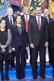 06-02-2018 Spain Queen Letizia and King Felipe during the presentation of the Golden Medals to the Fine Arts Merit at the Centre Pompidou in Malaga No Spain  Copyright: xPPE THORTONx
