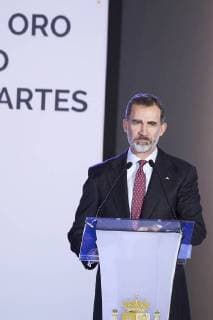 06-02-2018 Spain Queen Letizia and King Felipe during the presentation of the Golden Medals to the Fine Arts Merit at the Centre Pompidou in Malaga No Spain  Copyright: xPPE THORTONx